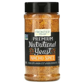 Frontier Co-op Premium Nutritional Yeast Nacho Spice 7.3 oz (207 g) 089836196569