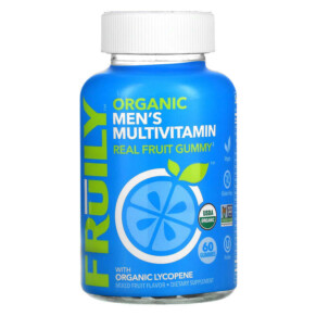 Fruily Organic Men's Multivitamin with Organic Lycopene Mixed Fruit 60 Gummies 850019556124