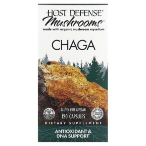 Fungi Perfecti Host Defense Chaga 120 Capsules 633422664149