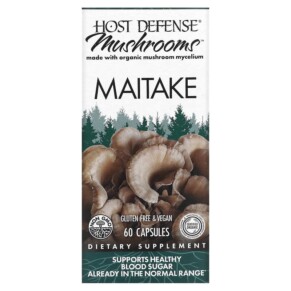 Fungi Perfecti Host Defense Host Defense Mushrooms Maitake 60 Capsules 633422031521