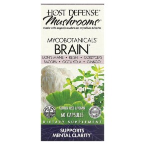 Fungi Perfecti Host Defense MycoBotanicals Brain 60 Capsules 633422038629