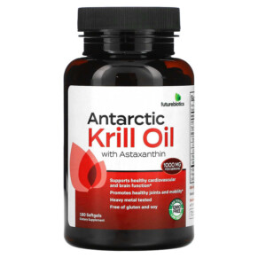 Futurebiotics Antarctic Krill Oil with Astaxanthin 500 mg 180 Softgels 049479500604