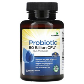 Futurebiotics Probiotic Plus Prebiotic 25 Billion CFU 60 Vegetarian Capsules 049479500802