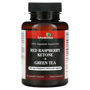 Futurebiotics Red Raspberry Ketone + Green Tea 60 Vegetarian Capsules 049479006427