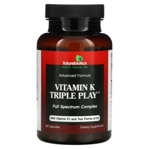 Futurebiotics Vitamin K Triple Play 60 Capsules 049479006366