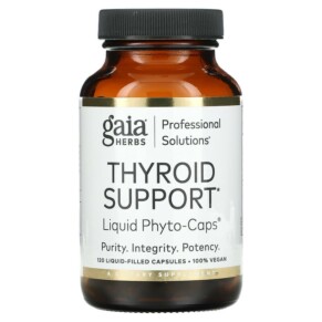Gaia Herbs Professional Solutions Thyroid Support 120 Liquid-Filled Capsules 751063996785