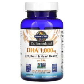Garden of Life Dr. Formulated DHA plus DPA Citrus 1.000 mg 30 Softgels 658010125321