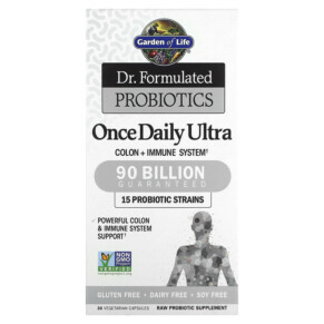 Garden of Life Dr. Formulated Probiotics Once Daily Ultra 90 Billion 30 Vegetarian Capsules 658010118453