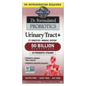 Garden of Life Dr. Formulated Probiotics Urinary Tract+ 60 Vegetarian Capsules 658010120067