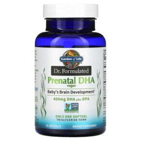 Garden of Life Dr. Formulated Vegan Prenatal DHA 400 mg 30 Softgels 658010124652