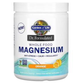 Garden of Life Dr. Formulated Whole Food Magnesium Powder Orange 14.8 oz (419.5 g) 658010122771