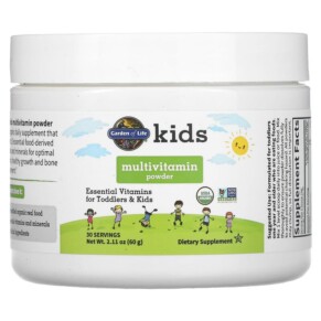 Garden of Life Kids Multivitamin Powder 2.11 oz (60 g) 658010125253