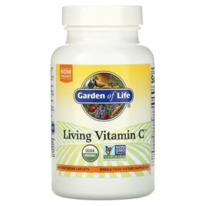 Garden of Life Living Vitamin C 60 Vegetarian Caplets 658010111485