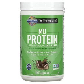 Garden of Life MD Protein Sustainable Plant-Based Rich Chocolate 31.11 oz (882 g) 658010129510