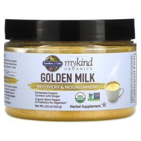 Garden of Life MyKind Organics Golden Milk Recovery & Nourishment 3.70 oz (105 g) 658010123082