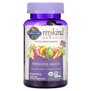 Garden of Life MyKind Organics Prenatal Multi Organic Berry 120 Vegan Gummy Drops 658010120302