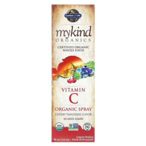 Garden of Life MyKind Organics Vitamin C Organic Spray Cherry-Tangerine 2 fl oz (58 ml) 658010118606