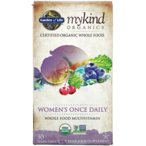 Garden of Life MyKind Organics Women's Once Daily 30 Vegan Tablets 658010117753