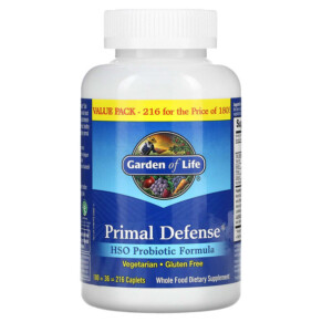 Garden of Life Primal Defense HSO Probiotic Formula 216 Caplets 658010112949