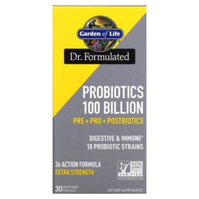 Garden of Life Probiotics 100 Billion 30 Vegetarian Capsules 658010131797