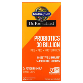 Garden of Life Probiotics 30 Billion 30 Mini Vegetarian Capsules 658010131780
