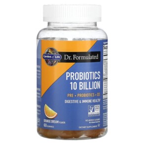 Garden of Life Probiotics Orange Dream 10 Billion 60 Gummies 658010131414