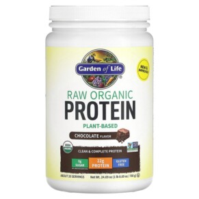 Garden of Life RAW Organic Protein Organic Plant Formula Chocolate 23.28 oz (660 g) 658010115940