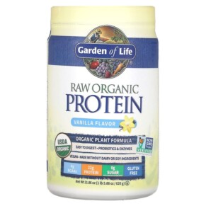 Garden of Life RAW Organic Protein Organic Plant Formula Vanilla 21.86 oz (620 g) 658010116039