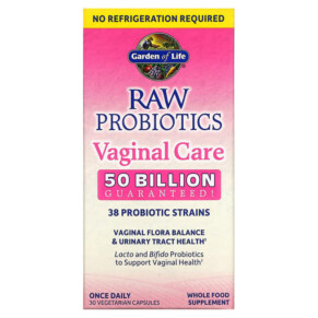 Garden of Life RAW Probiotics Vaginal Care 30 Vegetarian Capsules 658010123341