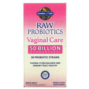 Garden of Life RAW Probiotics Vaginal Care 50 Billion 30 Vegetarian Capsules 658010116633