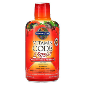 Garden of Life Vitamin Code Liquid Multivitamin Formula Fruit Punch 30 fl oz (900 ml) 658010115964