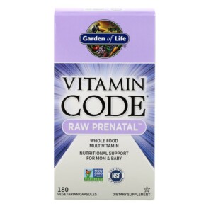 Garden of Life Vitamin Code RAW Prenatal 180 Vegetarian Capsules 658010115902