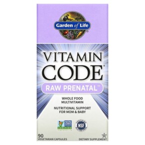 Garden of Life Vitamin Code RAW Prenatal 90 Vegetarian Capsules 658010113922