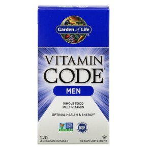 Garden of Life Vitamin Code Whole Food Multivitamin for Men 120 Vegetarian Capsules 658010113687