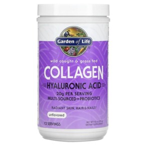 Garden of Life Wild Caught & Grass Fed Collagen Hyaluronic Acid Unflavored 9.52 oz (270 g) 658010130745