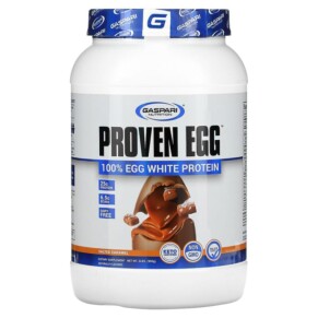 Gaspari Nutrition Proven Egg 100% Egg White Protein Salted Caramel 2 lb (900 g) 646511026858