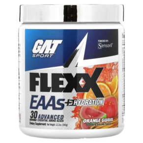 GAT Flexx EAAs + Hydration Orange Guava 12.2 oz (345 g) 816170022472