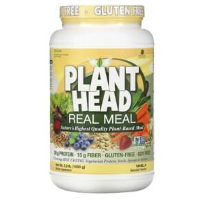 Genceutic Naturals Plant Head Real Meal Vanilla 2.3 lb (1050 g) 896245268929