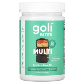 Goli Nutrition Multi Bites Vanilla Cocoa Chocolate 30 Pieces 055840400541