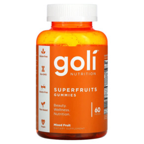 Goli Nutrition Superfruit Gummies Mixed Fruit 60 Pieces 628176357423