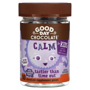 Good Day Chocolate Calm For Kids 50 Chocolate Supplement Pieces 858982004321