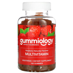 Gummiology Adult Multivitamin Gummies Natural Raspberry Flavor 100 Vegetarian Gummies 898220014767