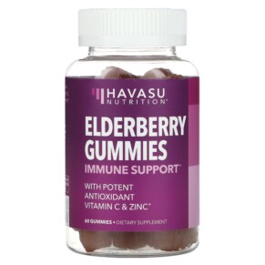 Havasu Nutrition Elderberry Gummies Natural Berry 60 Gummies 850008464096