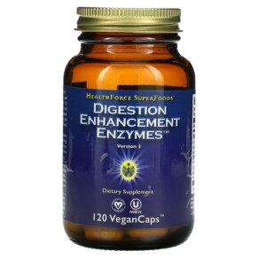 HealthForce Superfoods Digestion Enhancement Enzymes 120 VeganCaps 650786000017