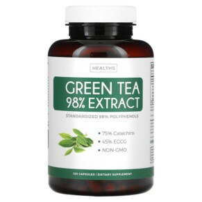 Healths Harmony Green Tea 98% Extract 120 Capsules 646648875633
