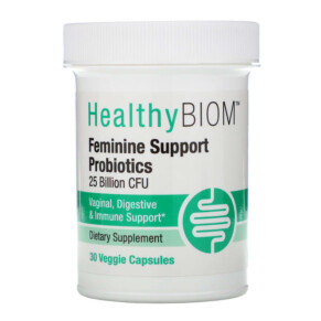 HealthyBiom Feminine Support Probiotics 25 Billion CFUs 30 Veggie Capsules 898220015795
