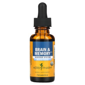 Herb Pharm Brain & Memory Nervous System 1 fl oz (30 ml) 090900000194