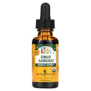 Herb Pharm Kid's Sinus Samurai Alcohol Free 1 fl oz (30 ml) 090700030636