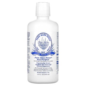 Herbal Answers Inc Pure Aloe Force Liquified Aloe Vera Leaf 32 fl oz (946 ml) 639764102646