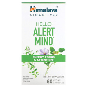 Himalaya Hello Alert Mind 60 Vegan Capsules 605069068246